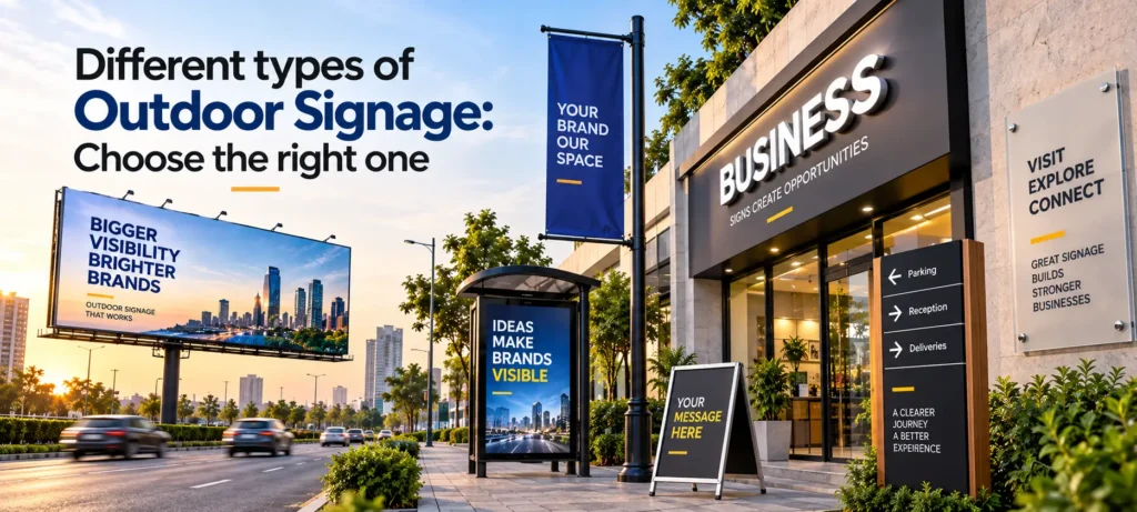 Different types of Outdoor Signage