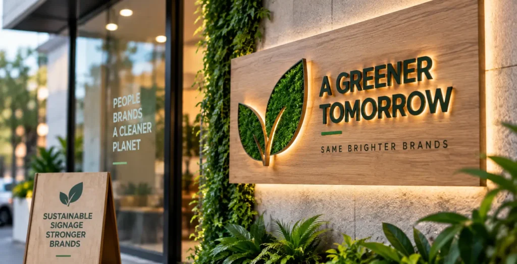 Sustainable Signage Materials