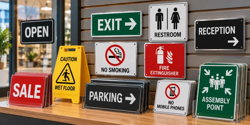 What are ready-made signs?
